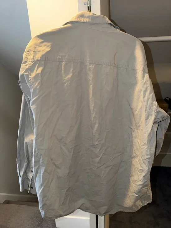 Harley Davidson mens gray/beige button down collared shirt XL tall - Picture 2 of 4